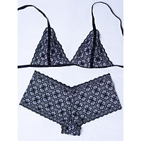 Bộ đồ lót nữ Sexy Bralette ren cao cấp R301