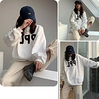 Áo hoodie nữ, áo khoác nữ from rộng màu trắng phong cách ulzzang hàn quốc đủ size S M L A-08