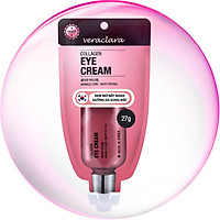 Kem dưỡng da mờ nếp nhăn vùng mắt Veraclara Collagen EYE CREAM Hàn Quốc 27g (Màu nho)