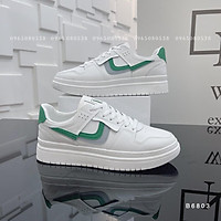 Giày nam, giày thể thao nam Sneaker trắng vạch xanh - B6803