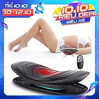 Máy Massage Lưng, Eo, Thắt Lưng - Hỗ Trợ Cột Sống Lưng, Thoát Vị Đĩa Đệm, Thoái Hóa, Đau Lưng, Vai Gáy... - Máy Massage Hồng Ngoại 4 Trong 1, Massage Nhiệt Độ 45->65 độ, có điều khiển cầm tay. Hàng Nhập Khẩu.