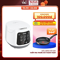 Nồi cơm điện Tefal Easy Rice Compact RK730168 - Dung tích 1L - Công suất 600W - Dễ dàng sử dụng với 1 nút nhấn - Công nghệ điện từ Fuzzy Heating - Hàng chính hãng