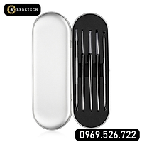 Bộ DỤNG CỤ NẶN MỤN 5 chi tiết INOX ĐẸP KHÔNG GỈ, SIÊU BỀN tại nhà, cho spa