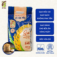 Gạo ST 25 Lúa Tôm Túi 5kg Cơm Thơm mềm Dẻo