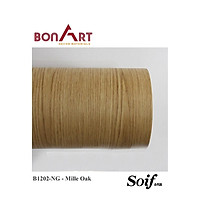 Film dán nội thất cao cấp Hàn Quốc - SOIF - Vân Gỗ - B1202-NG - Mille Oak- Keo đa năng tự dính có sẵn, KT: 0.6 x 1 mét