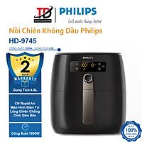 Nồi Chiên Không Dầu Điện Tử Philips HD9745 - 4.1Lit/1500W - Hàng Chính Hãng