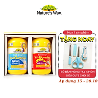 Combo 2 Kẹo Dẻo Cho Bé Nature's Way Kids Smart Vita Gummies Calcium + Vitamin D Và Multi Vitamin for Fussy Eaters