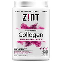 Zint Collagen Peptides Powder XL (32 oz): Paleo-Friendly, Keto-Certified, Grass-Fed Hydrolyzed Collagen Protein Supplement - Unflavored, Non GMO
