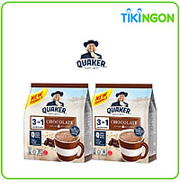 Combo 2 Thức Uống Yến Mạch Quaker 3in1 Vị Sô Cô La 420g