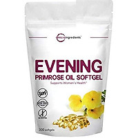 Evening Primrose Oil 1300mg, 300 Liquid Softgels, Helping Maintain Healthy Skin, Prostaglandin Levels and Balance Immune Response, No GMOs and Vegan Friendly