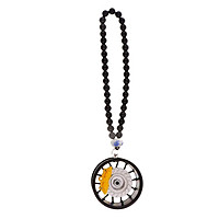 Car Ornament Pendant Metal Wheel Hub Auto Interior Hanging Decoration Blue