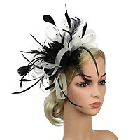 Mesh Bowknot Feather Headband Fascinator Wedding Royal Ascot