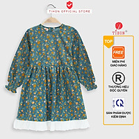 Váy Thu Đông Cho Bé Gái TIHON Chất Liệu Nhung Cao Cấp VT0250012X