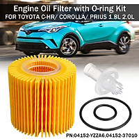 For Toyota C-HR Corolla Prius Scion 1.8L 2.0L Engine Oil Filter + O-ring Kit