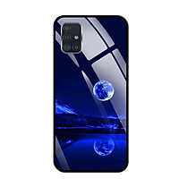 Ốp lưng kính cường lực cho Samsung Galaxy A51 - 03094 0269 MOON02 - Hàng Chính Hãng