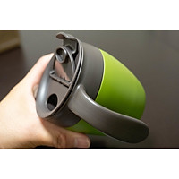 Ly cafe giữ nhiệt cao cấp thân bằng inox, nắp khóa trượt thông minh hàng nội địa Nhật Bản