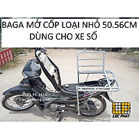 Baga giá chở hàng xe máy có mở cốp LOẠI NHỎ 50.50cm lắp cho xe Số ( Ngoại trừ xe Dream)