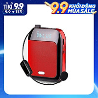 Máy trợ giảng không dây T20 UHF có bluetooth, âm thanh to rõ, chống rút rít bắt xa khoảng cách lên đến 40m, tặng túi đựng máy + micro có dây cài áo- Hàng Chính Hãng