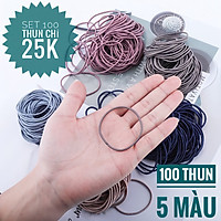 COMBO thun cột tóc Hàn Quốc du lịch siêu dễ thương tiện dụng