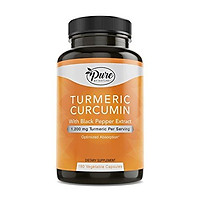 Pure By Nature Turmeric Curcuminoids with Black Pepper Extract 100% Organic, 180 Count