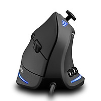 Chuột Chơi Game Có Dây Dạng Đứng 11 Nút Ánh Sáng Laze RGB Zelotes C-18 - Đen (10000DPI) (128GB)