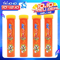 COMBO 4 tuýp sủi Doremi Multivitamin bổ sung Vitamin C, giúp tăng sức đề kháng, phục hồi sức khỏe