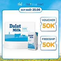 Thùng 48 hộp sữa tươi tiệt trùng ít đường Dalatmilk 110ml (110ml x 48)
