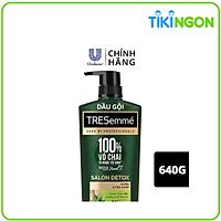 Dầu Gội Tresemmé Salon Detox Gừng Và Trà Xanh Detox Tóc Chắc Khoẻ (640g)