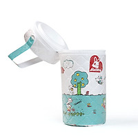 Túi ủ bình nước, bình sữa giữ nhiệt cho bé - Tặng kèm 05 túi trữ sữa