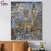 Tranh sơn dầu số hoá tự tô màu Gam DP4412 căng sẵn khung