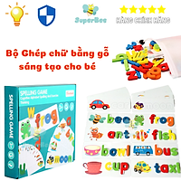 Bộ trò chơi ghép hình đánh vần chữ cái tiếng anh bảng chữ cái nhận biết số cộng, trừ, nhân và chia đồ chơi giáo dục mầm non mẫu giáo - Trẻ em (4-6 tuổi)