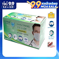 Khẩu trang y tế EXPER 3 lớp kháng khuẩn giành cho người lớn hộp 50 cái tiết kiệm. Sản phẩm khẩu trang y tế cao cấp, quai đeo tai công nghệ Nhật êm ái, ôm khít mặt và không đau tai