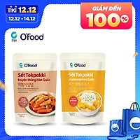 Sốt tokbokki / tokpokki Hàn Quốc O'Food 120g, vị truyền thống và phô mai cay