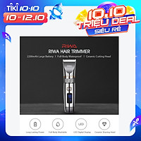 Tông Đơ Cắt Tóc Chuyên Nghiệp Màn Hình Led Riwa Có Thể Sạc Lại