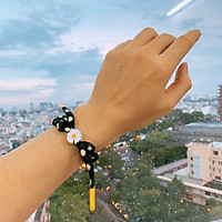 Vòng tay Nam Nữ HOA CÚC dây bện đeo tay cho cặp đôi giá rẻ HOT TREND