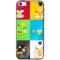 Ốp lưng dành cho iPhone 5, iPhone 5S, iPhone SE mẫu Angry birds
