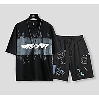 Bộ Quần Áo Nam Áo Cổ Tròn Loang Sơn Quần Short Nam Phong Cách Thời Trang Zenkonu TOP NAM 1000148 + SHORT NAM 1000023