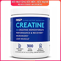 Thực phẩm bổ sung Creatine của RSP hộp 60 lần dùng hỗ trợ tăng sức bền, sức mạnh, độ dày cơ bắp