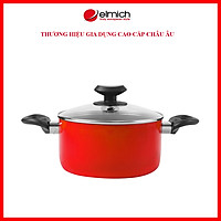 Nồi thẳng thành đáy từ vung kính Elmich size 16,20,24