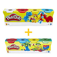 Đồ Chơi PLAYDOH Combo Bột Nặn 4 Màu Và Bột Nặn 4 Màu Mini CBB5517-23241-25