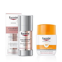 Combo Eucerin Tinh Chất Giảm Thâm Nám UltraWhite Spotless Serum 30ml Và Kem Chống Nắng Sun Fluid Mattifying 50ml