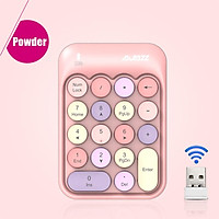 Bàn Phím Ajazz AK18 Nhiều Màu Sắc 18 Phím Không Dây Bàn Phím Số 2.4G USB Mini Di Động Số Máy Tính Kỹ Thuật Số Bàn Phím Máy Tính Để Bàn PC Laptop