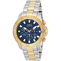 Invicta Men's Pro Diver Quartz Watch with Stainless-Steel Strap, Two Tone, 22 (Model: 24002)