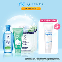 Bộ sản phẩm dành cho da mụn Senka (A.L.L Clear Water Fresh 230ml+SRM Acne Care 100g+Mặt nạ 25mlx3)_95121