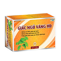 Viên uống ngủ ngon thảo dược Giấc Ngủ Vàng HD giảm mất ngủ - Hộp Vàng 30 viên