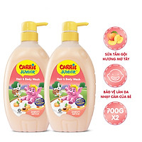Combo 2 Chai Sữa Tắm Carrie Junior Yoghurt Hương Mơ Tây ( 700g x 2)