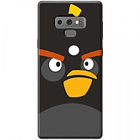 Ốp lưng dành cho Samsung Galaxy Note 9 mẫu Mặt Angry bird đen