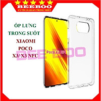 Ốp lưng Dành Cho Điện Thoại Xiaomi Poco x3/ Poco x3 NFC - Dẻo -Trong suốt -lâu ố vàng-Thiết kế bảo vệ Camera không bị trầy xước