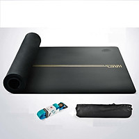 Thảm tập YOGA định tuyến HATHA Cao su tự nhiên PU cao cấp – tặng kèm túi đựng và đai buộc thảm