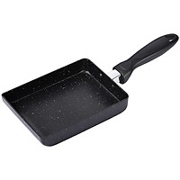 Chảo chống dính đá Maifan đáy phẳng, mini đa năng, chảo chiên trứng cuộn phong cách Nhật Bản tiện lợi